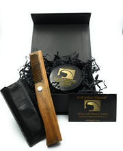 Load image into Gallery viewer, Beard Care Gift Box for Men- Beard Cream and Sandalwood Beard Comb